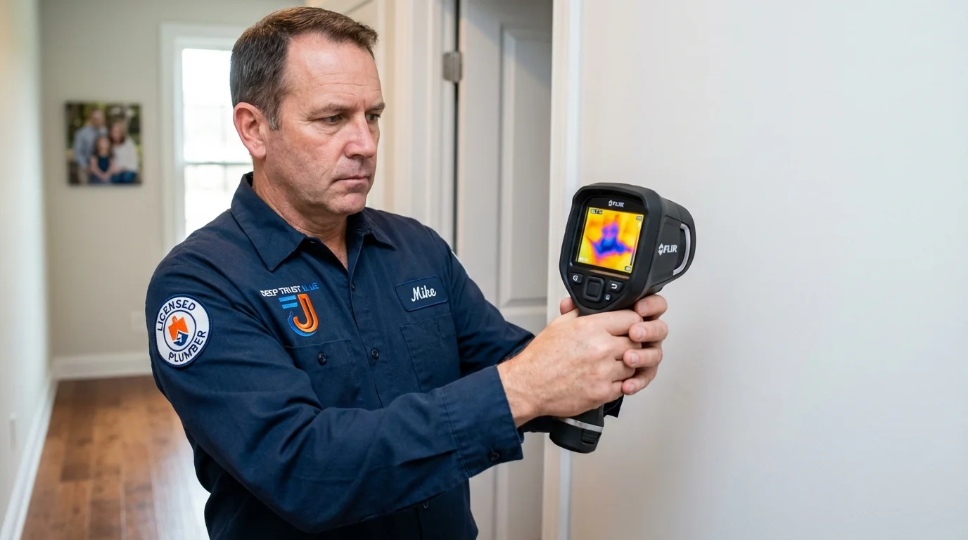 Thermal imaging leak detection by Johns Plumbing LLC in New York City